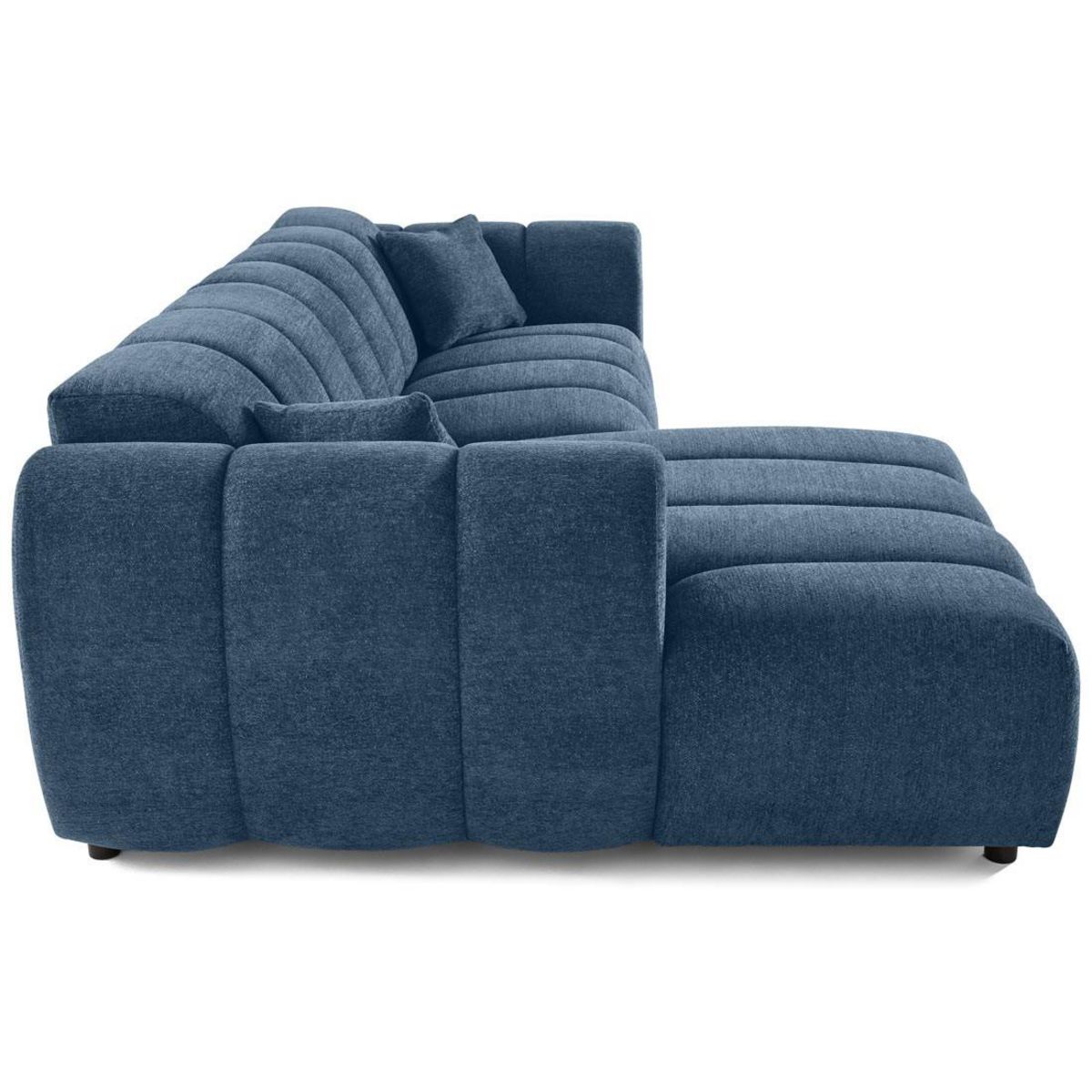 LISA DESIGN Curtis - canapé d'angle gauche 4 places en tissu texturé