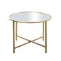 Voir la diapositive 3 : Paris Prix Table d'Appoint Design  Miroir  60cm Or
