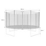 Voir la diapositive 4 : SWEEEK Trampoline Ø400cm - Mercure avec son filet de protection