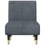 Voir la diapositive 4 : VIDAXL Chaise longue gris fonce velours