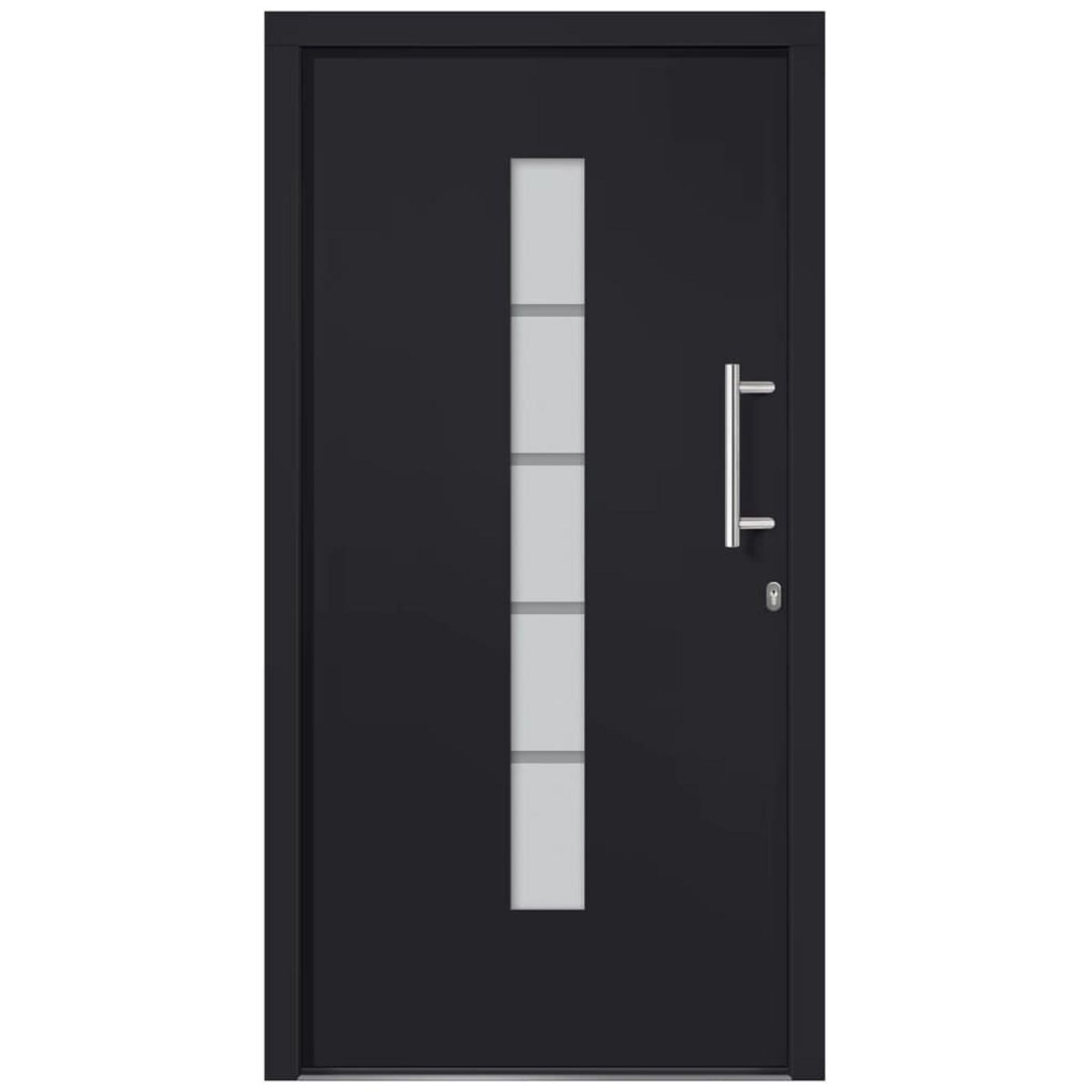 VIDAXL Porte d'entree Aluminium et PVC Anthracite 110x210 cm