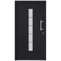 Voir la diapositive 3 : VIDAXL Porte d'entree Aluminium et PVC Anthracite 110x210 cm