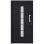 Voir la diapositive 3 : VIDAXL Porte d'entree Aluminium et PVC Anthracite 110x210 cm