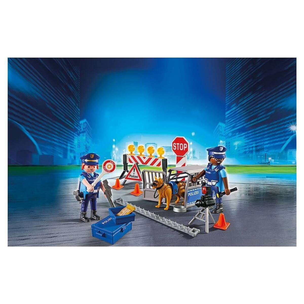 PLAYMOBIL 6878 Barrage de police city action