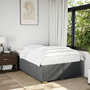 Voir la diapositive 1 : VIDAXL Cadre de lit sans matelas gris fonce 120x190 cm tissu