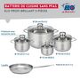 Voir la diapositive 2 : ELO Ensemble de 1 Poêle de cuisson 24 cm et 4 faitouts 12, 14, 16 et 24 cm Elo Profi Brillant