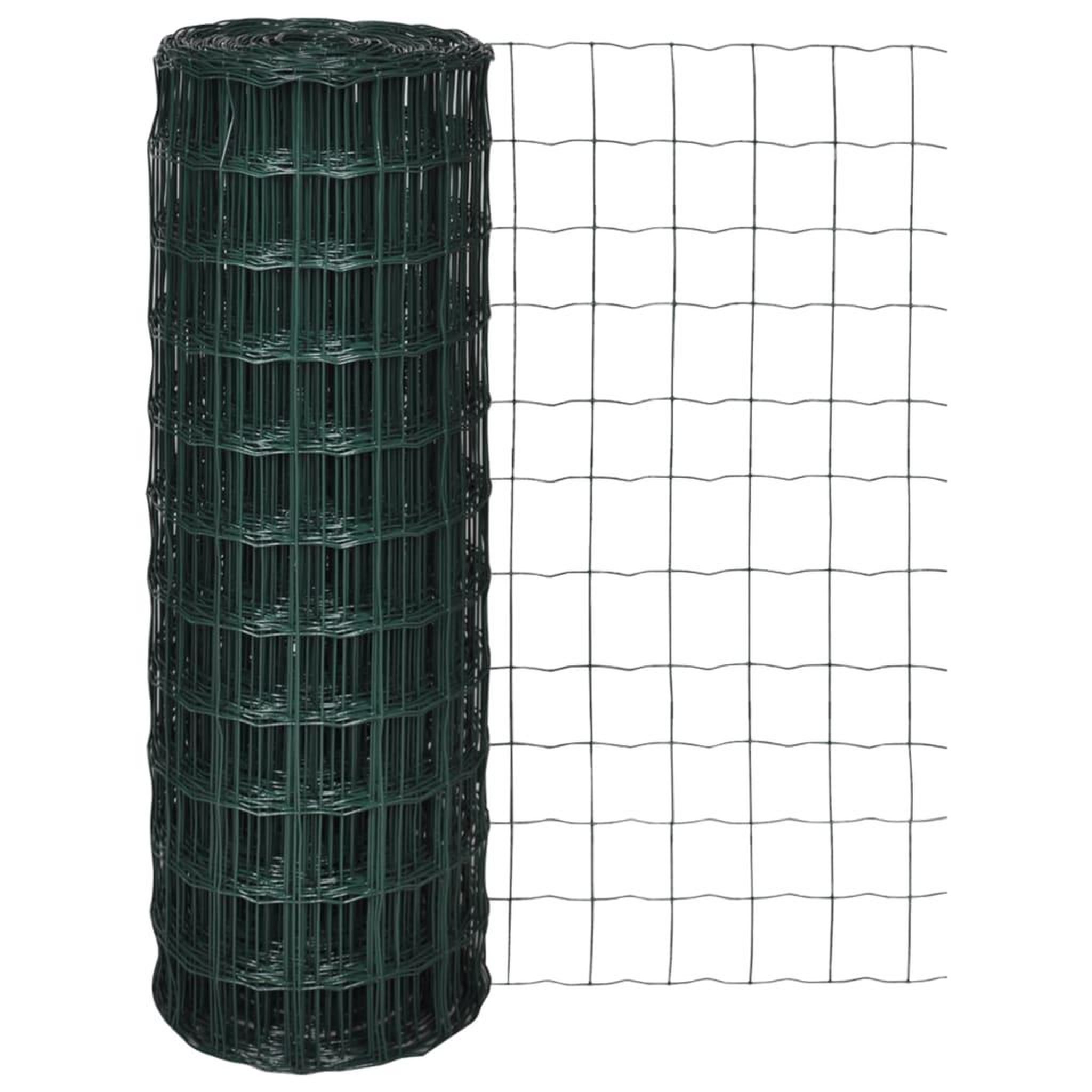 Voir la diapositive 1 : VIDAXL Cloture euro Acier 25 x 1,2 m Vert