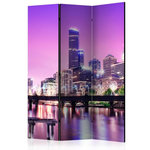 Paris Prix Paravent 3 Volets  Purple Melbourne  135x172cm