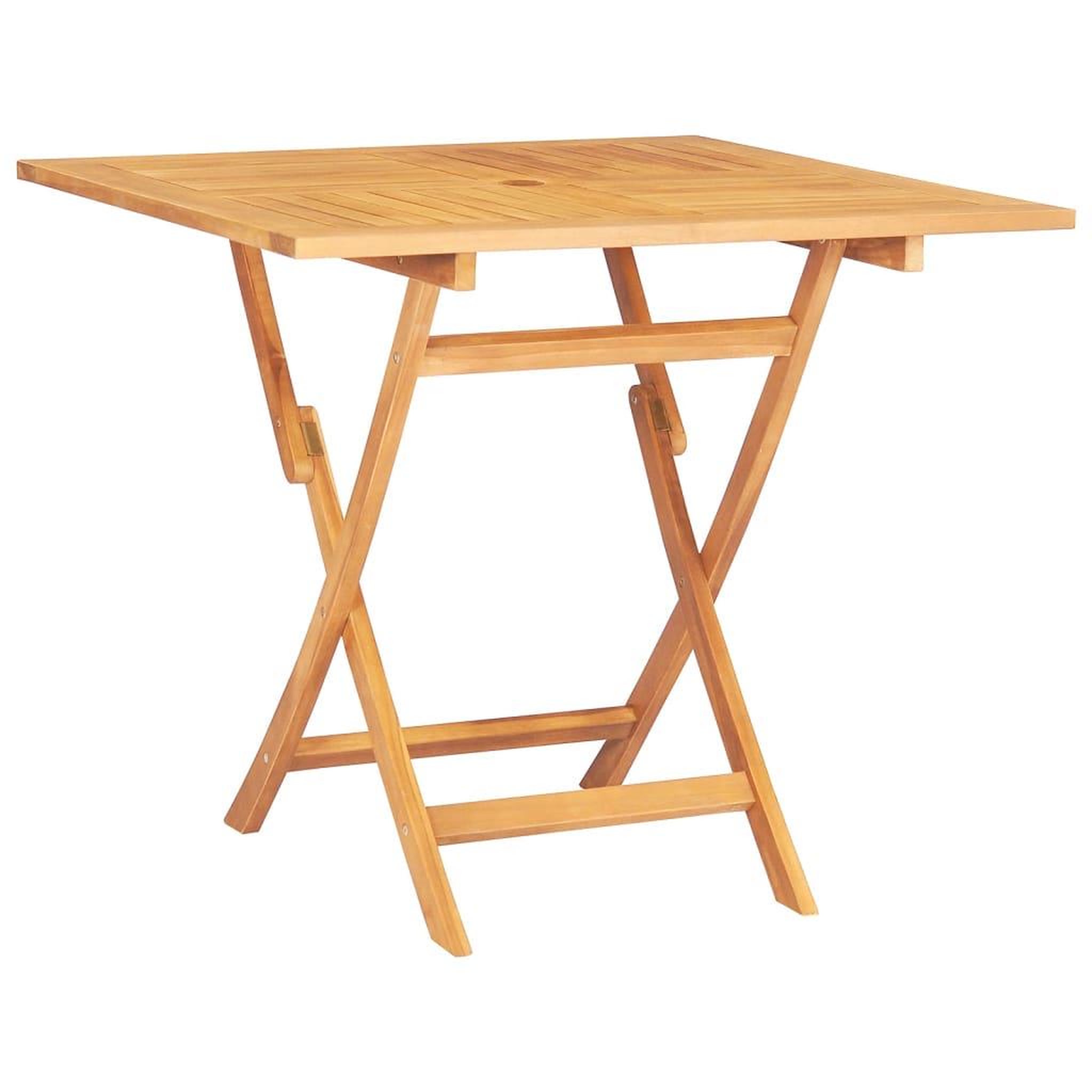 Voir la diapositive 2 : VIDAXL Table pliable de jardin 85x85x76 cm Bois de teck solide