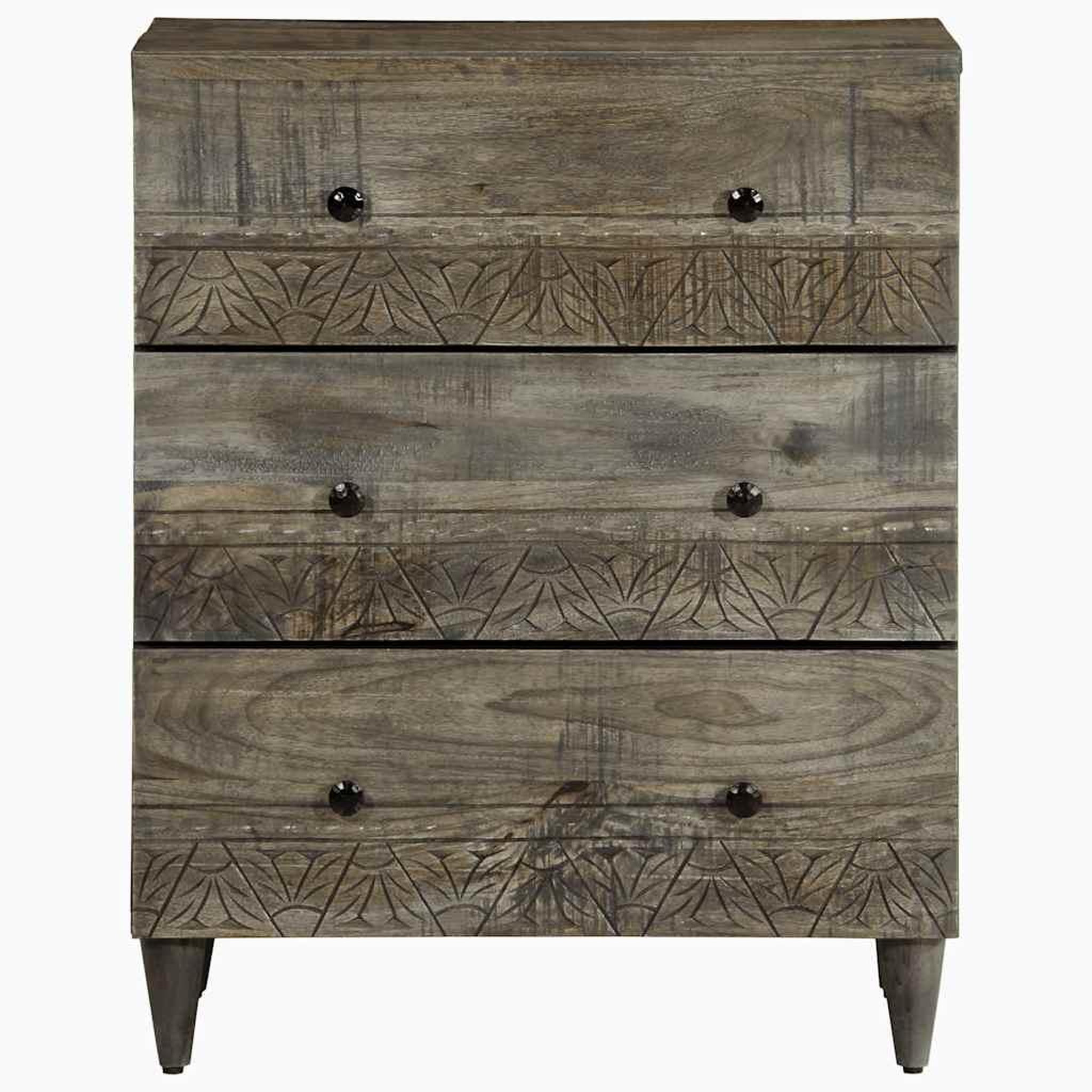 Voir la diapositive 4 : VIDAXL Buffets 2 pcs gris clair 60x33,5x75 cm bois de manguier massif