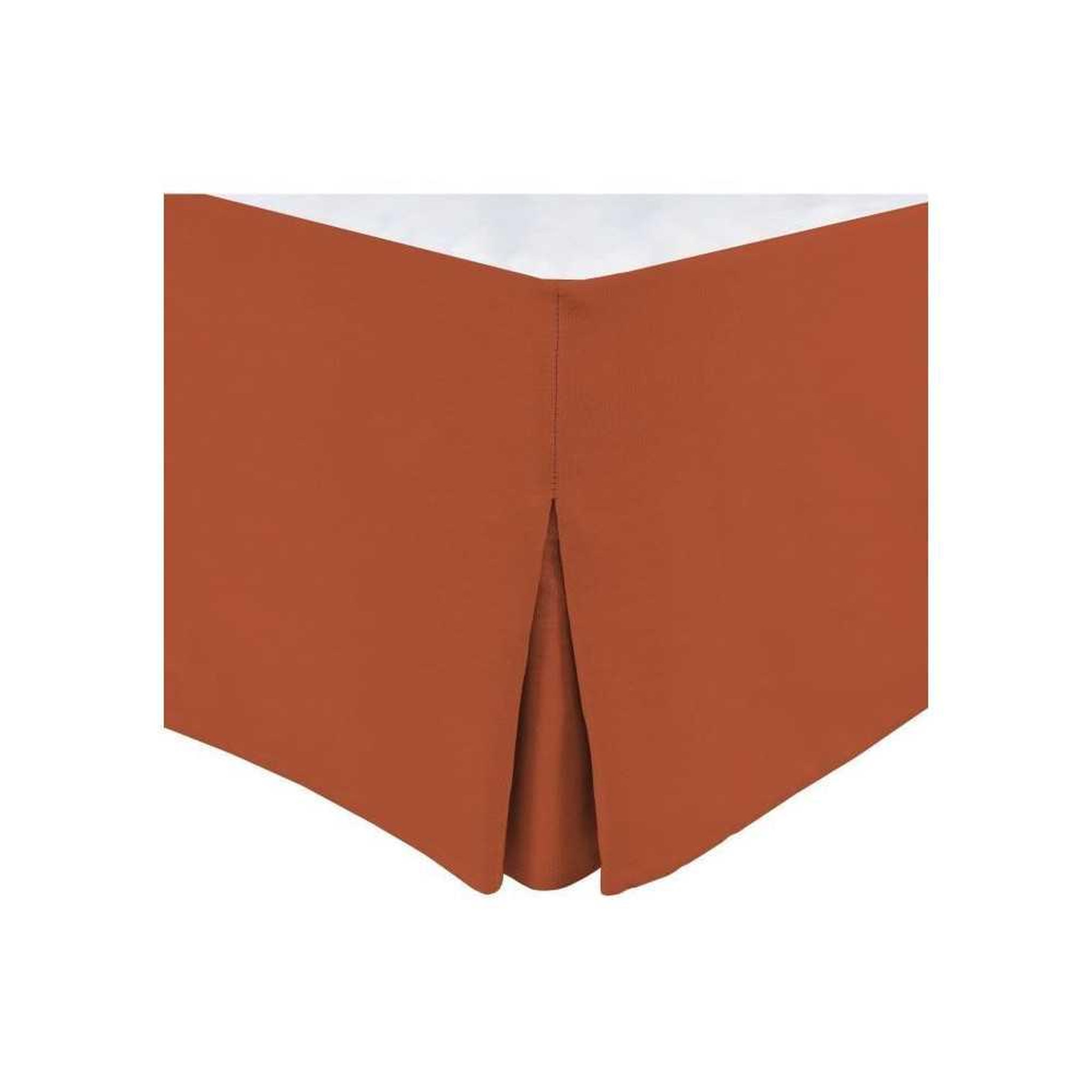 HOME LINGE PASSION Home linge passion cache-sommier 140 x 190 cm, jupe 30 cm, terracotta