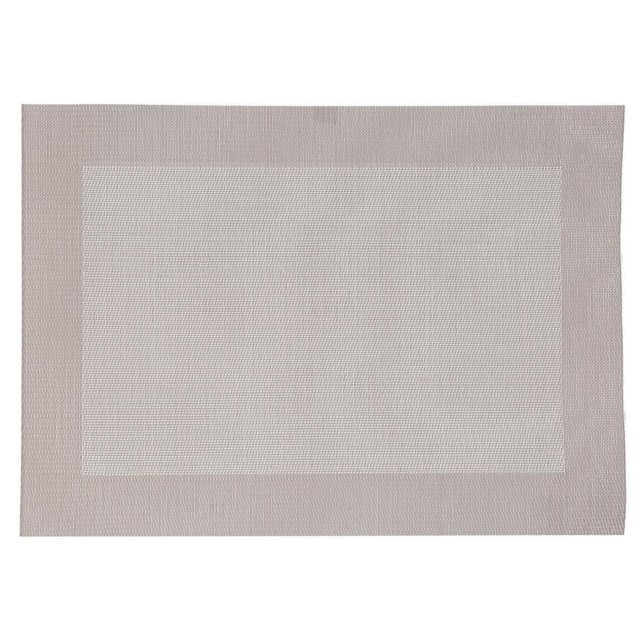SECRET DE GOURMET Set de Table  Contour  35x50cm Taupe