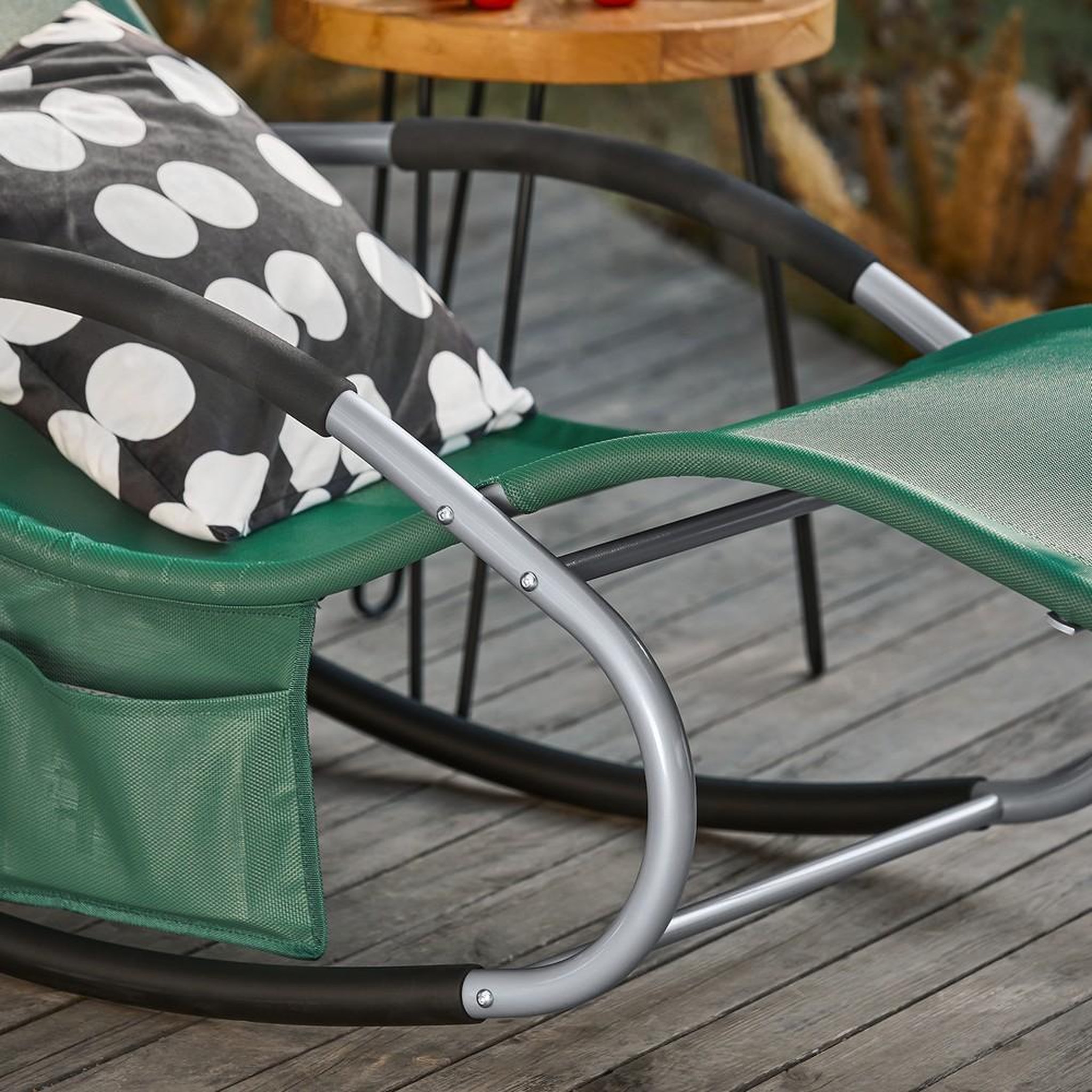 Voir la diapositive 4 : SOBUY SoBuy - Fauteuil À Bascule De Jardin pliable - Moderne - OGS28