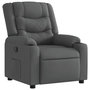 Voir la diapositive 2 : VIDAXL Fauteuil inclinable Gris foncé Tissu