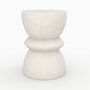 Voir la diapositive 1 : Rendez vous déco Table d'appoint ronde blanche en fibre d'argile effet béton D35 cm-Maupiti