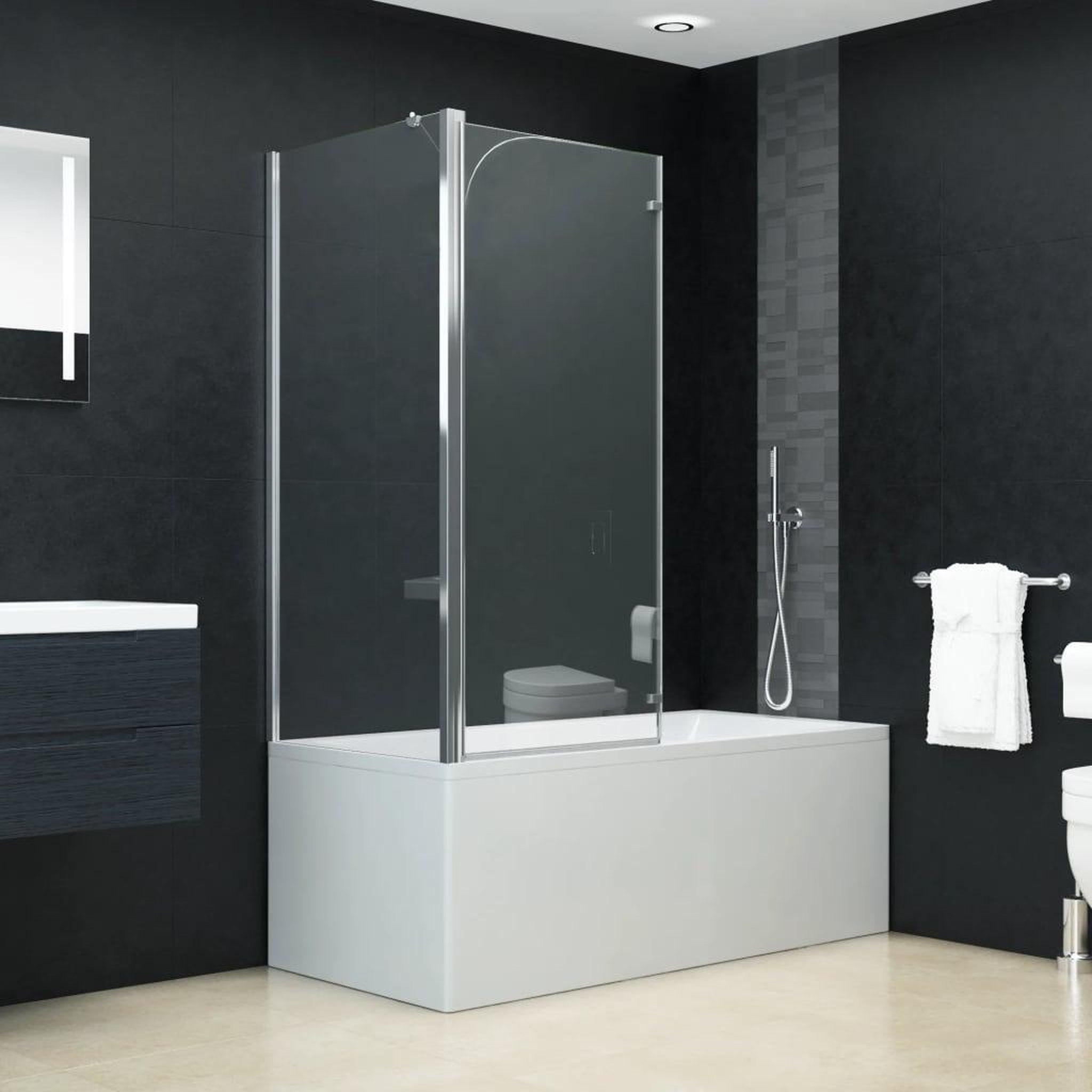 Voir la diapositive 3 : VIDAXL Cabine de douche pliante esg 120x68x130 cm
