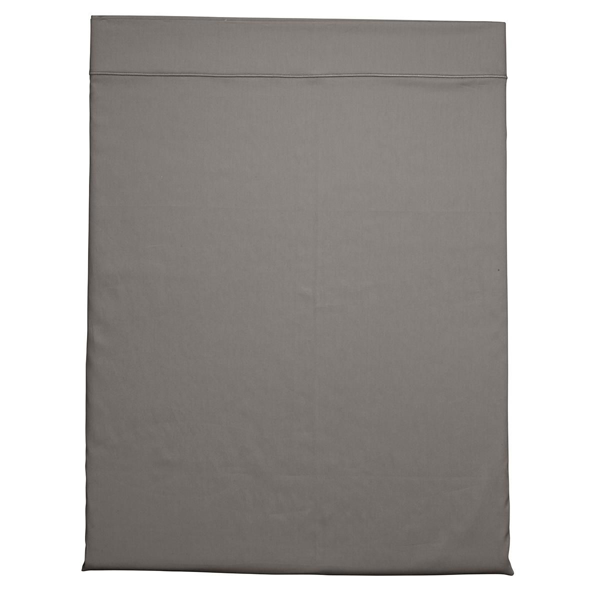 DODO Drap plat Partition Satin de coton Coloris Gris