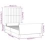 Voir la diapositive 6 : VIDAXL Cadre de lit sans matelas gris clair 80x200 cm velours