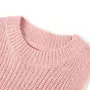 VIDAXL Gilet pull-over tricote pour enfants rose clair 140