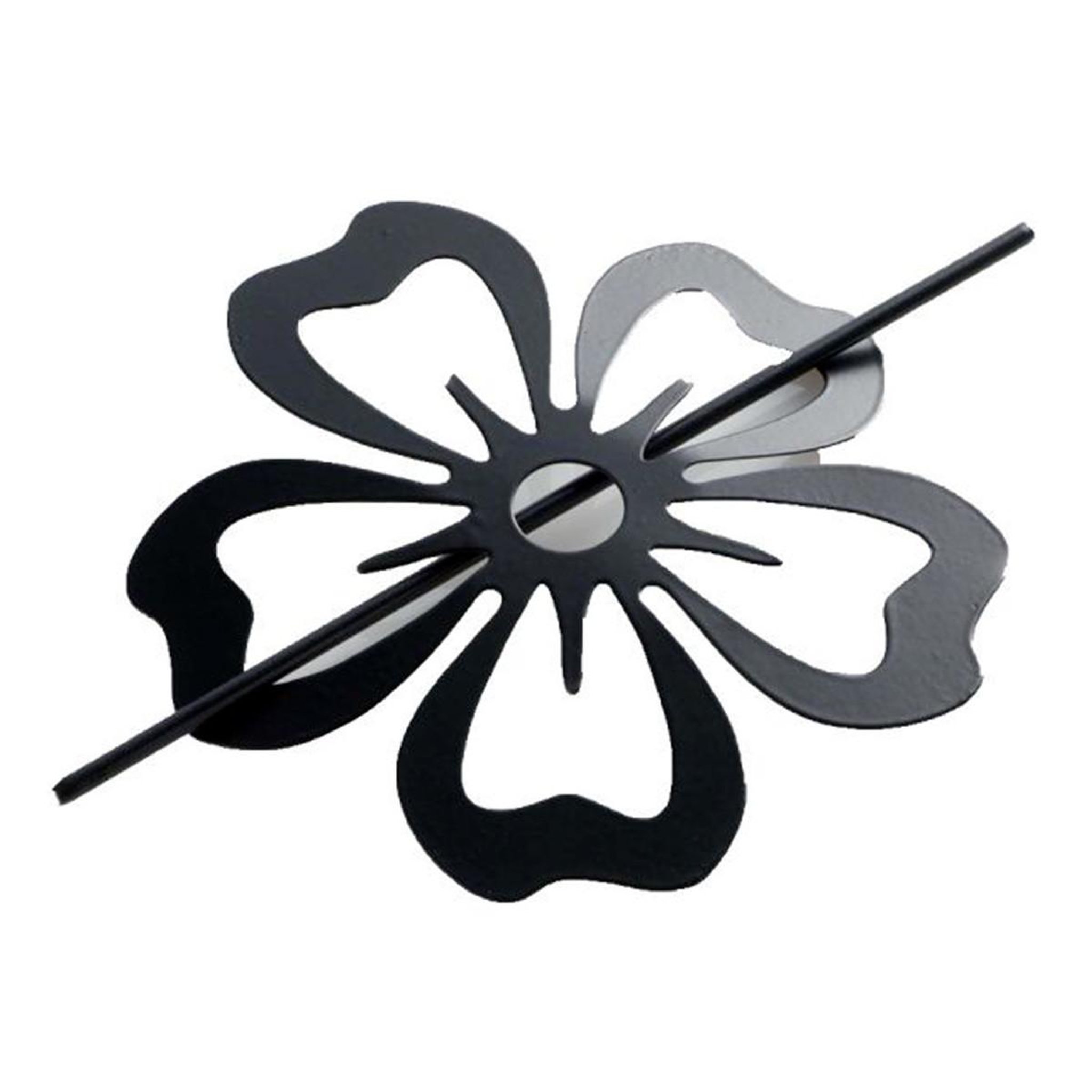 Douceur d'Intérieur Embrasse de rideau broche  pétaly  15cm noir