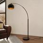 Voir la diapositive 2 : Rendez vous déco Lampadaire en métal couleur noir et laiton - Dinard