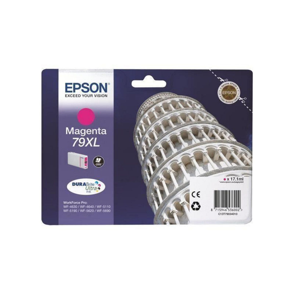 Epson Epson 79XL Tour de Pise Cartouche dencre  Magenta