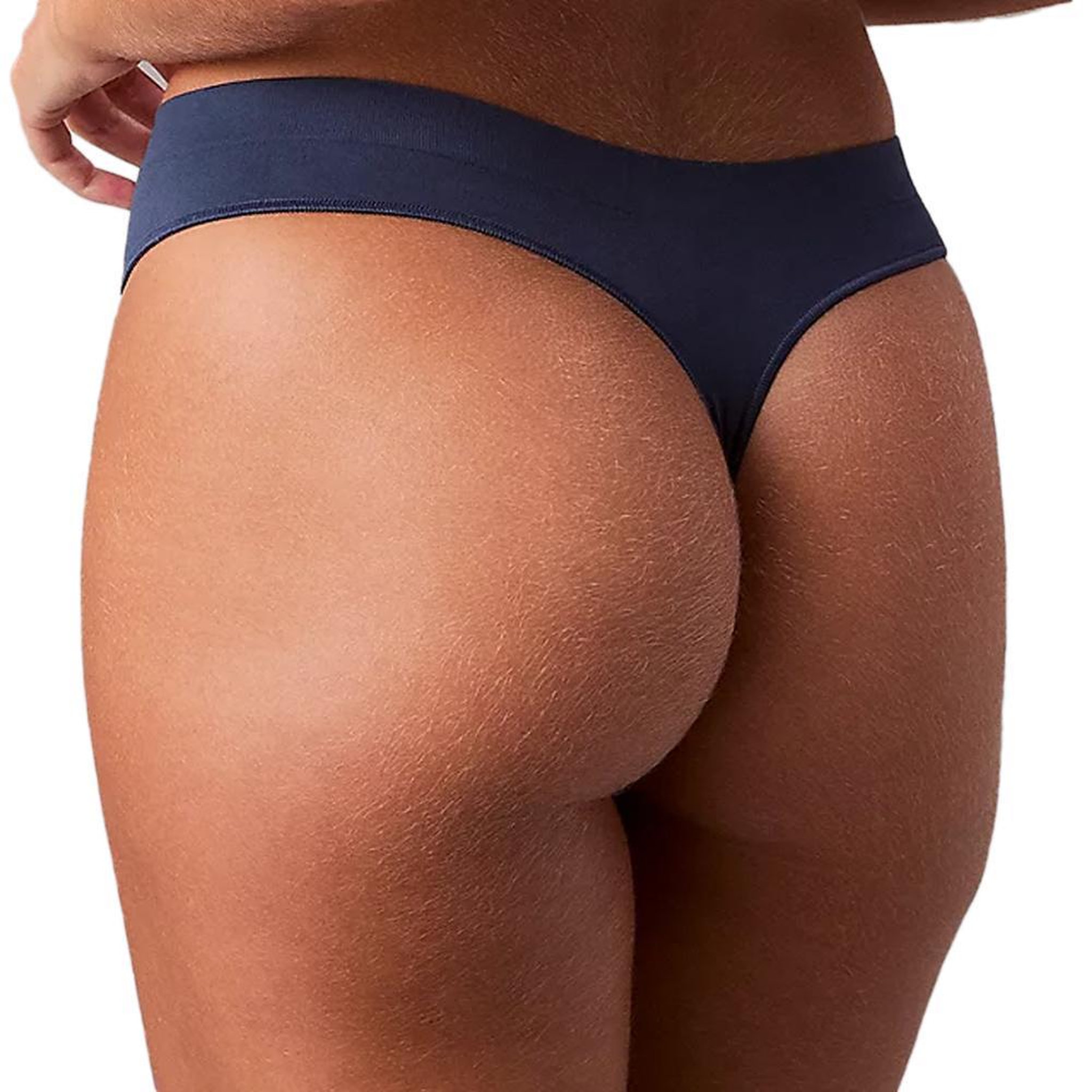 Voir la diapositive 2 : CALVIN KLEIN JEANS Tanga Marine Femme Calvin Klein Jeans Thong