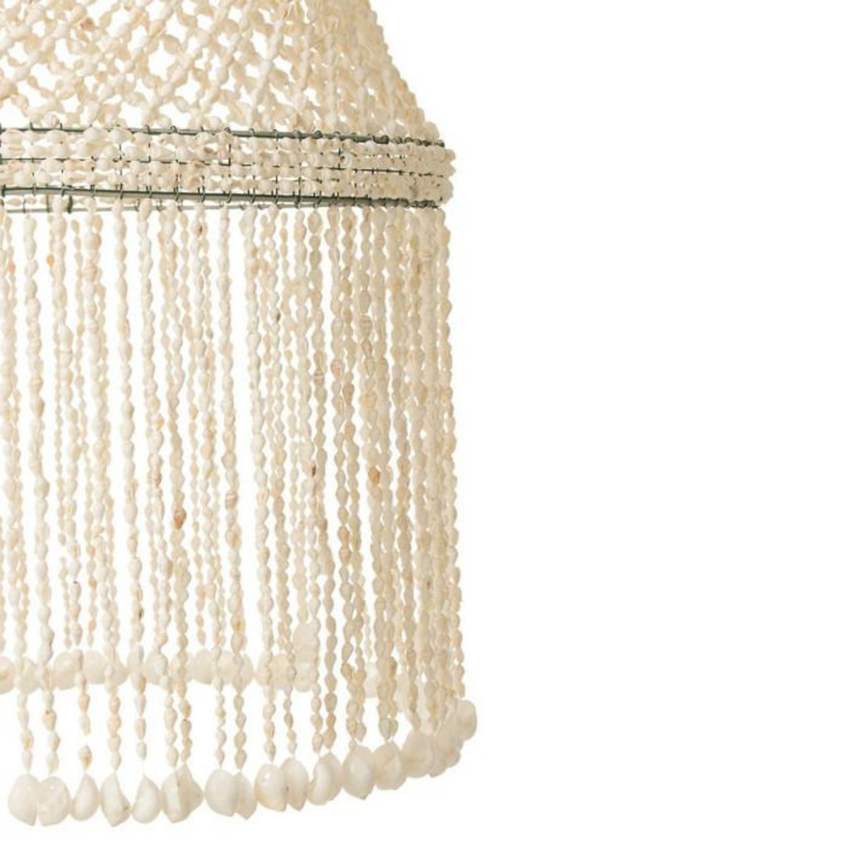 Paris Prix Lampe Suspension Coquillage  Lisa  128cm Naturel