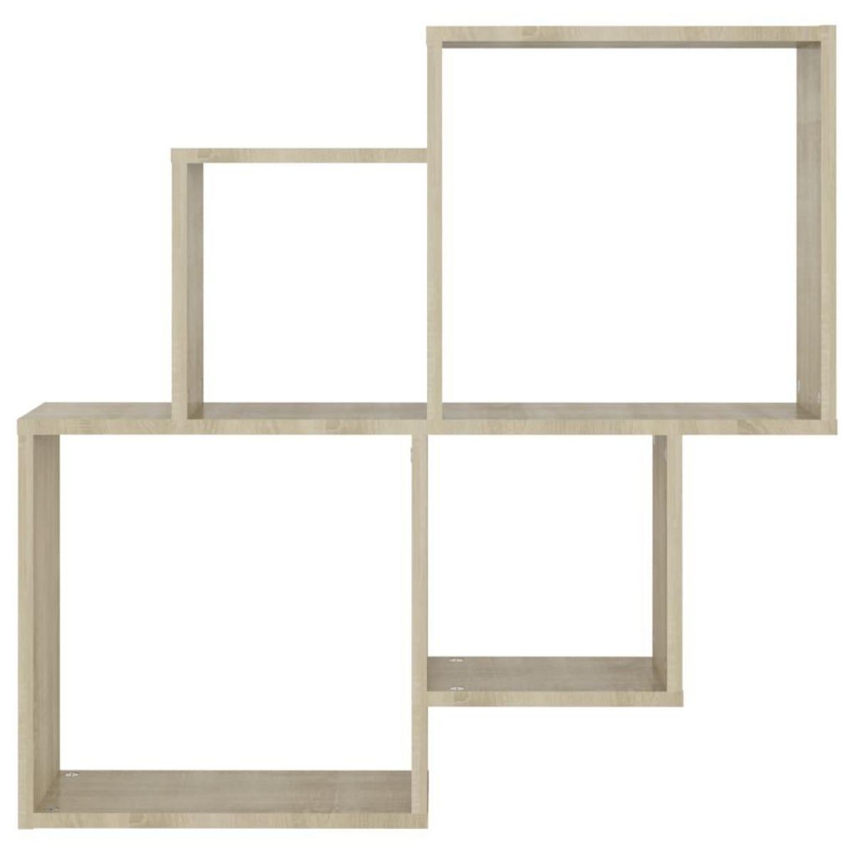 VIDAXL Etagere murale cube Chene sonoma 80x15x78,5cm Bois d'ingenierie