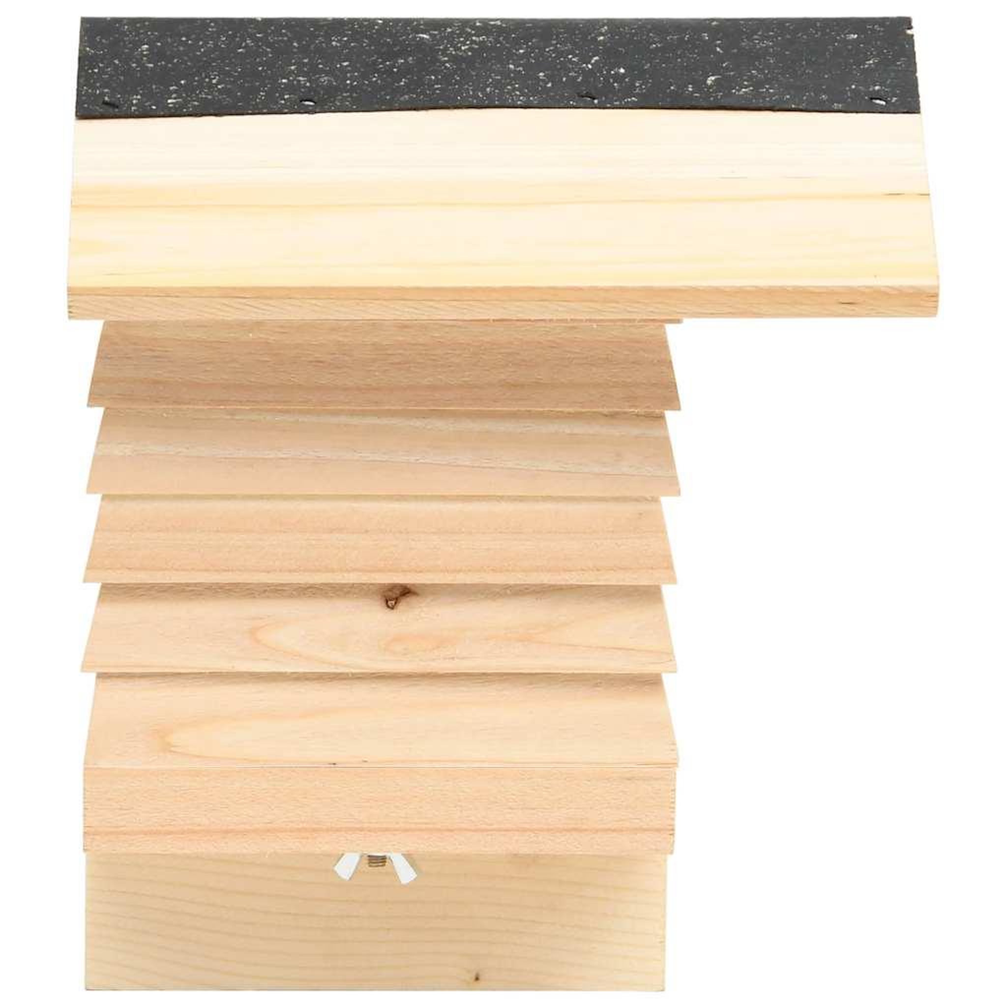 Voir la diapositive 3 : VIDAXL Hotel d'abeilles bois de sapin massif 22x20x20 cm