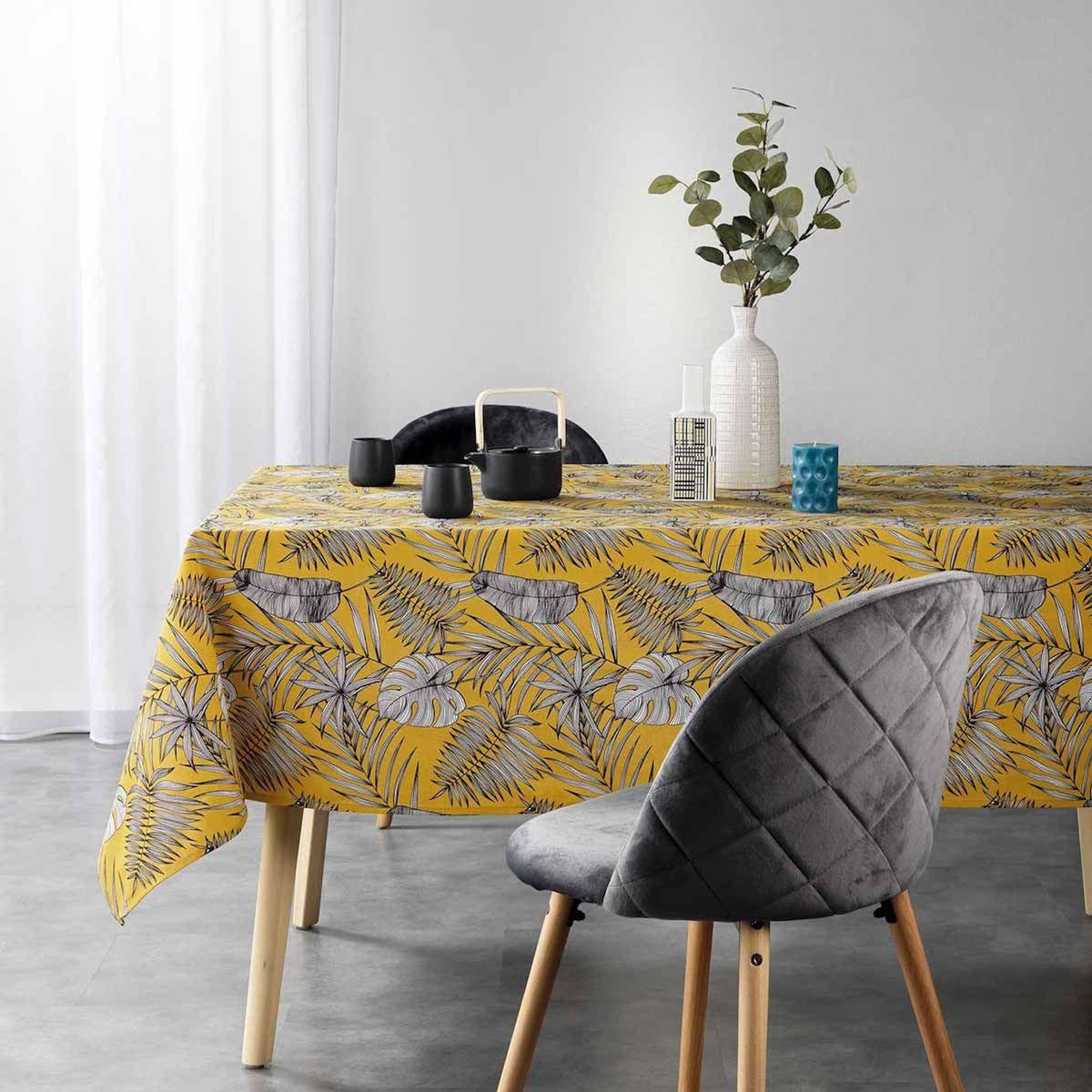 Paris Prix Nappe Rectangulaire  Puebla  140x240cm Moutarde
