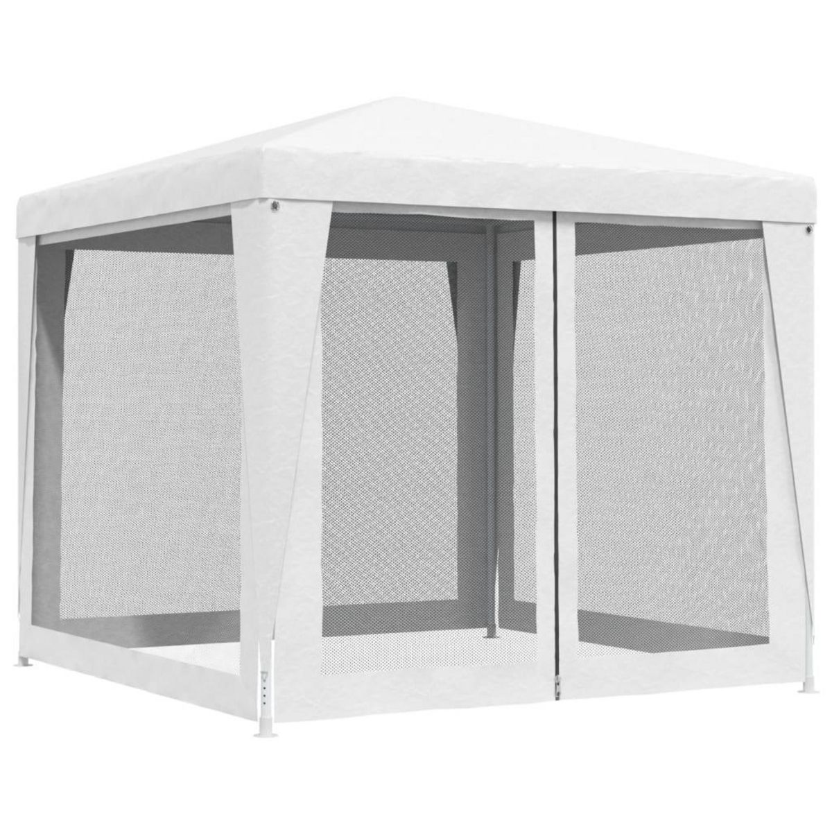 VIDAXL Tente de reception 4 parois laterales en maille 2,5x2,5 m Blanc