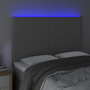 Voir la diapositive 3 : VIDAXL Tete de lit a LED Gris 144x5x118/128 cm Similicuir