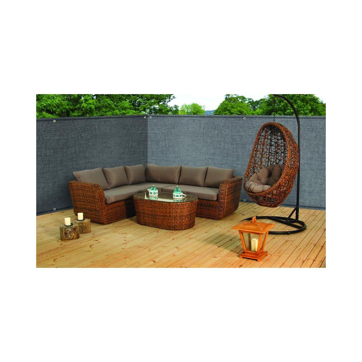 Inkazen Brise vue 90gr/m² 1,8 x 10m gris