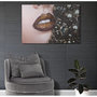 Voir la diapositive 5 : Paris Prix Toile Imprimée Déco  Beautiful Lips  80x120cm Multicolore