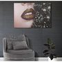 Voir la diapositive 5 : Paris Prix Toile Imprimée Déco  Beautiful Lips  80x120cm Multicolore