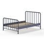Voir la diapositive 2 : Paris Prix Lit Enfant  Bronxx  140x200cm Bleu Mat