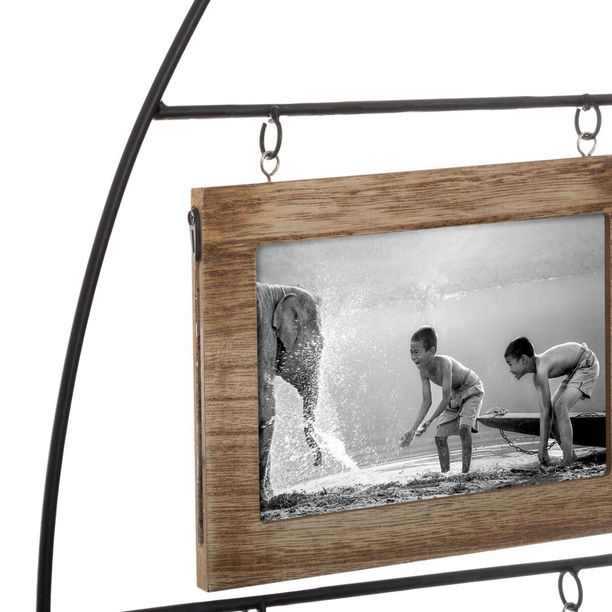 ATMOSPHERA Pêle-mele à poser ethnique Nomad - 20 Photos - Noir