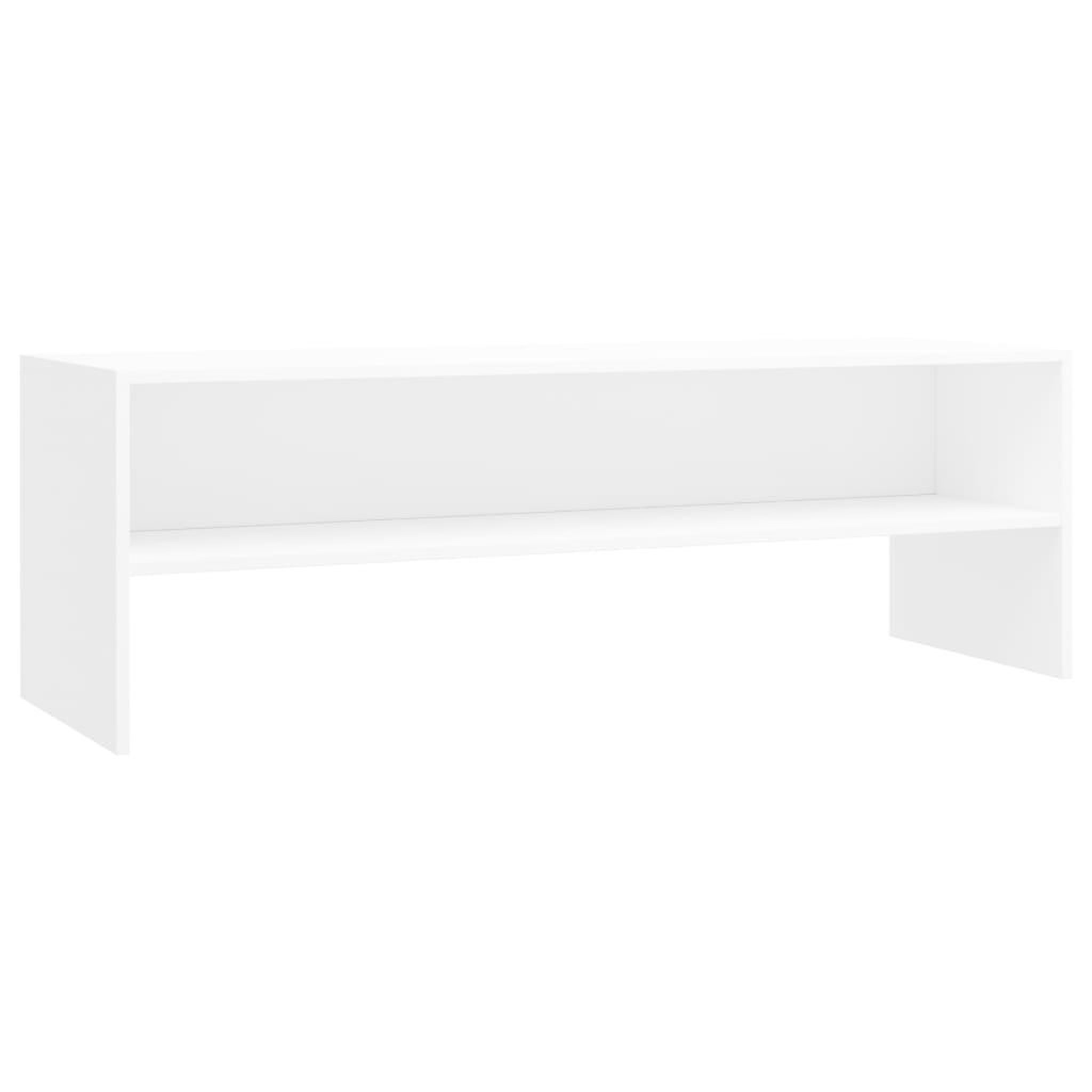 Voir la diapositive 2 : VIDAXL Meuble TV Blanc 120x40x40 cm Bois d'ingenierie