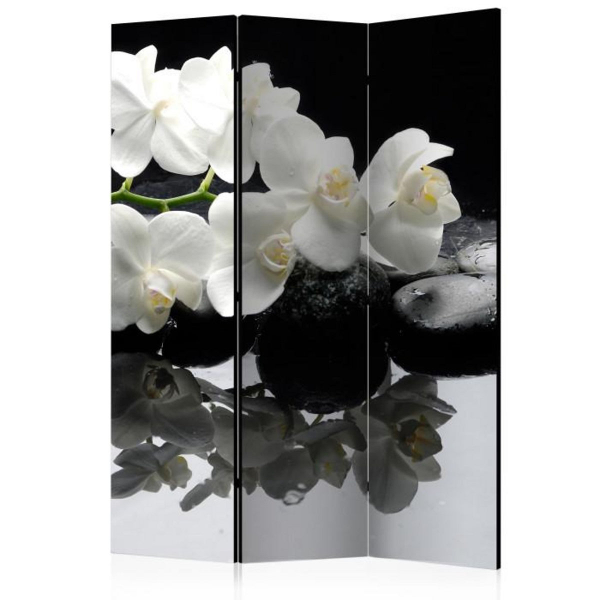 Paris Prix Paravent 3 Volets  Spa, Stones & Orchid  135x172cm