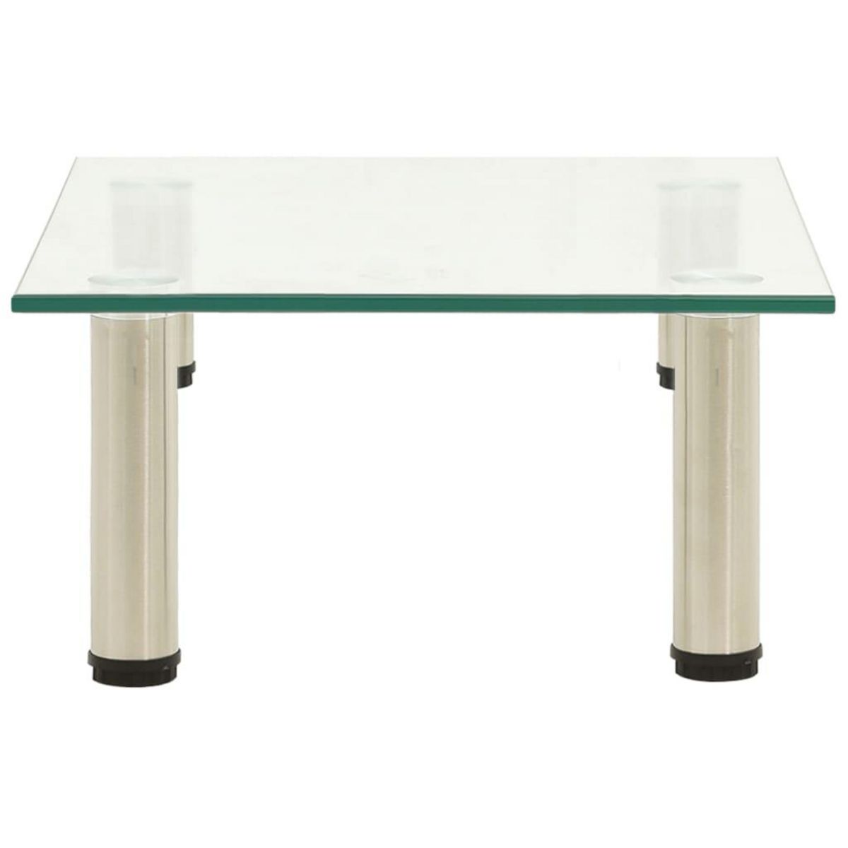 VIDAXL Meuble TV Transparent 40x35x17 cm Verre trempe