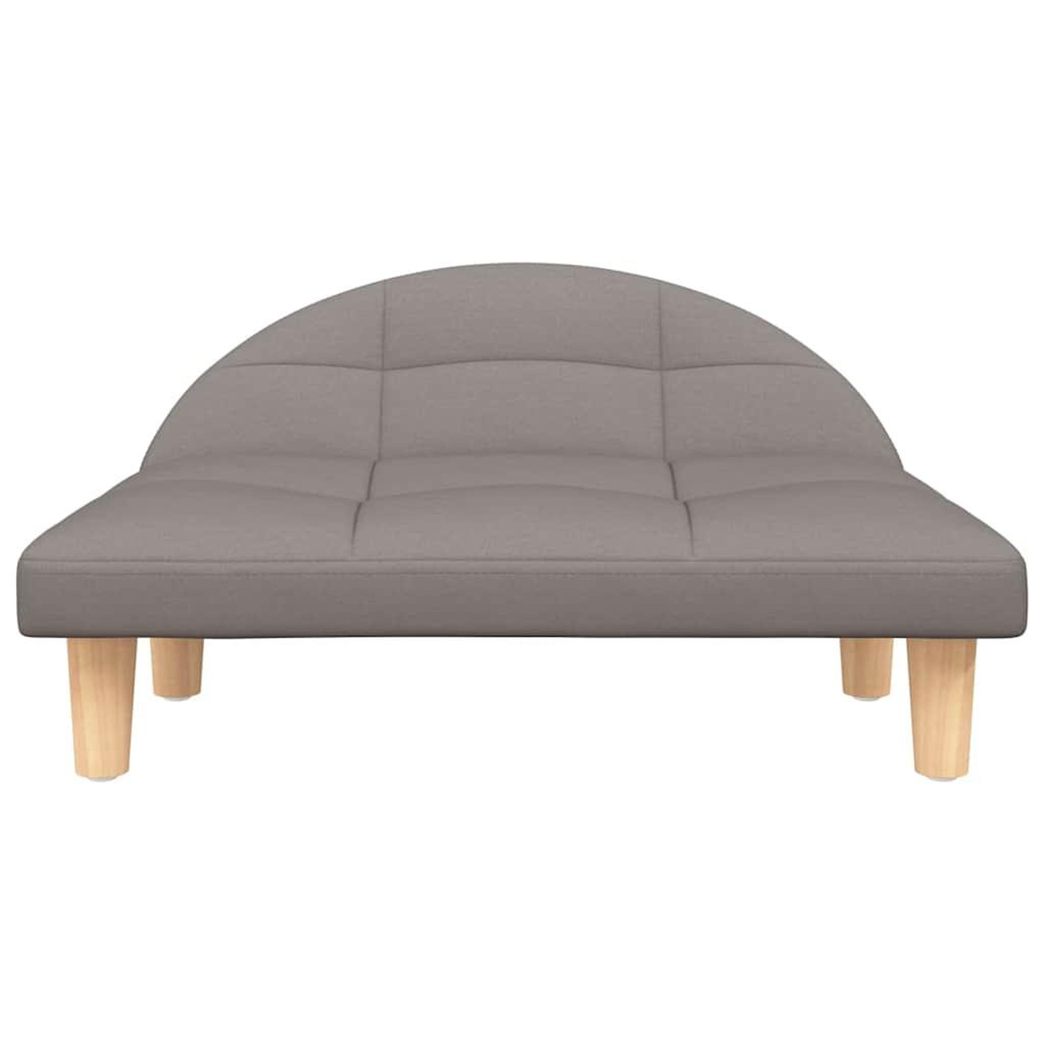 Voir la diapositive 3 : VIDAXL Lit pour chien taupe 70x52x30 cm tissu