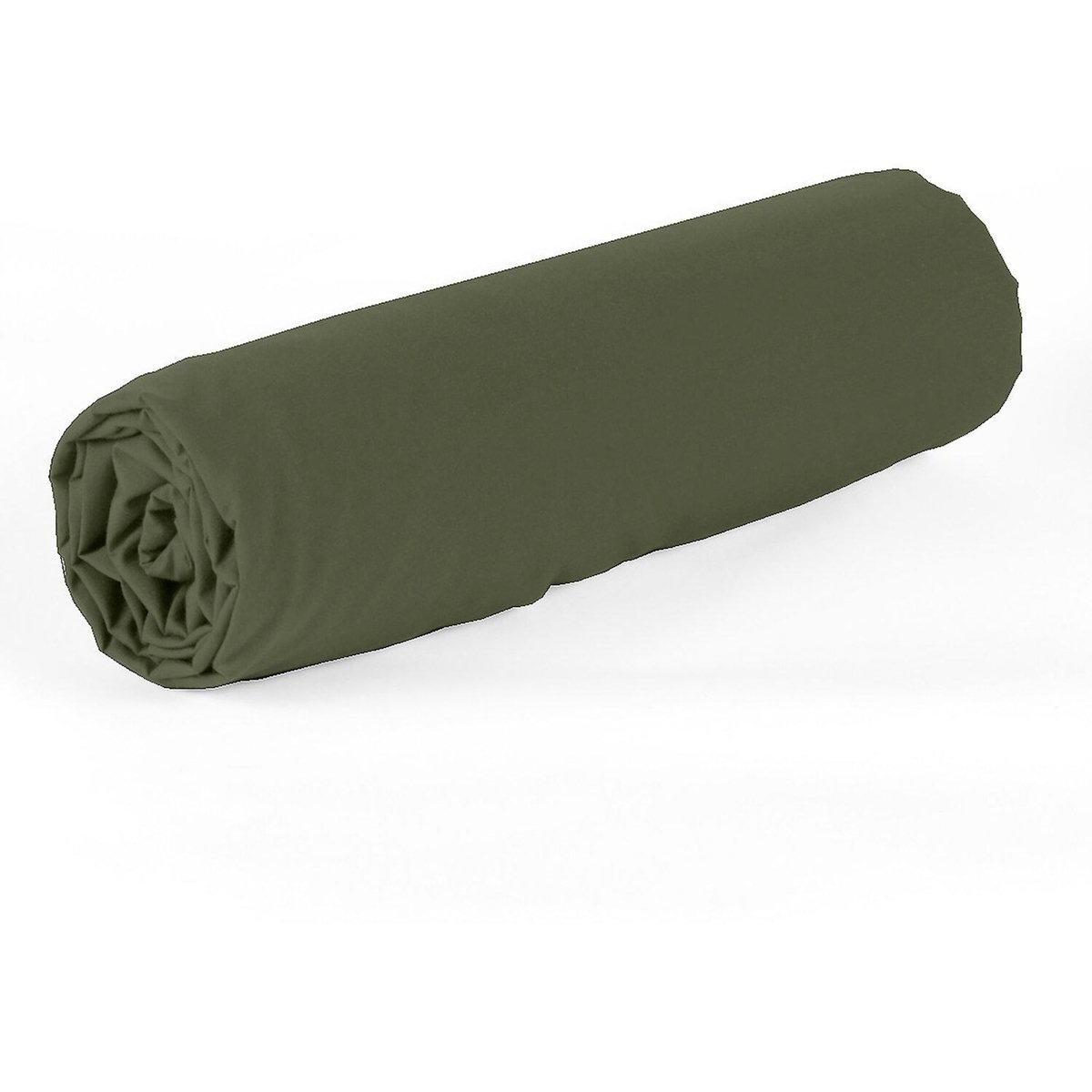Home collection Drap housse percale de coton - kaki