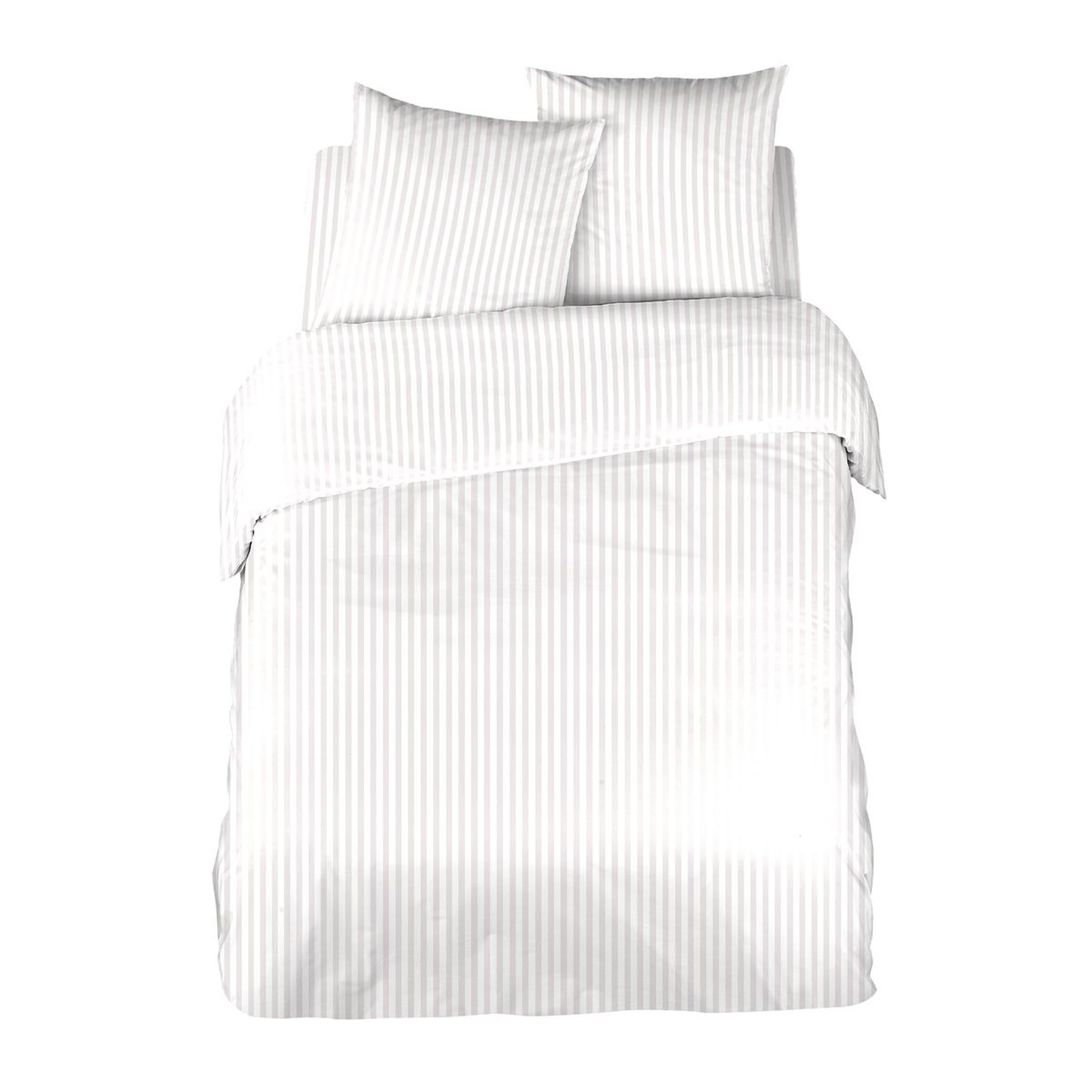 Parure de drap unie en satin de coton 