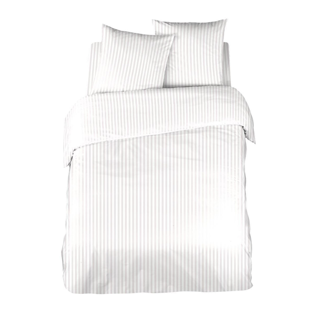 Parure de drap unie en satin de coton 