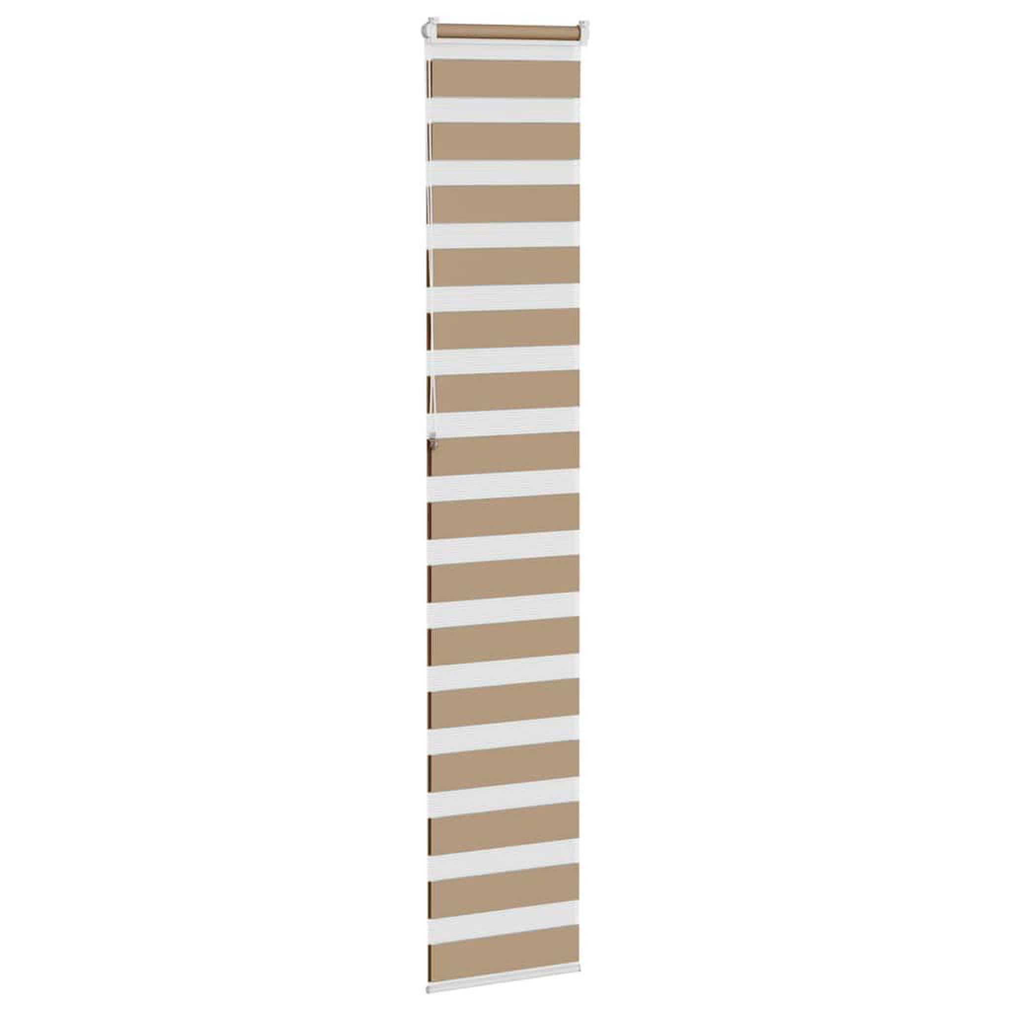 Voir la diapositive 4 : VIDAXL Store zebre marron sable largeur du tissu 45,9 cm polyester