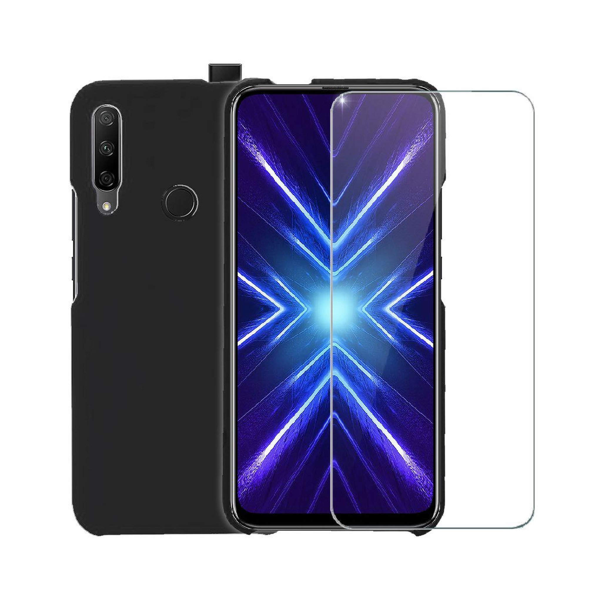 IBROZ Pack honor 9x coque silicone noir