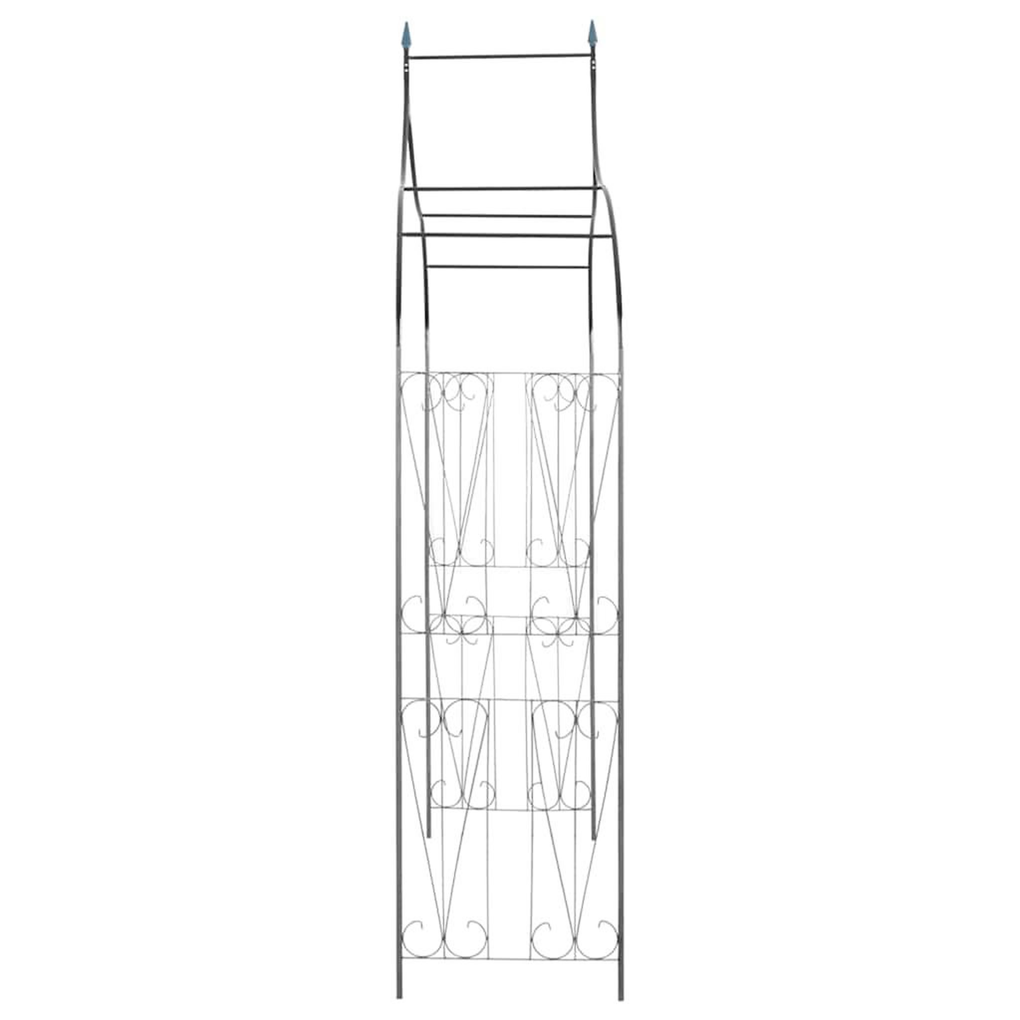 Voir la diapositive 5 : VIDAXL Arche de jardin Design de piquet plantes grimpantes Vert fonce