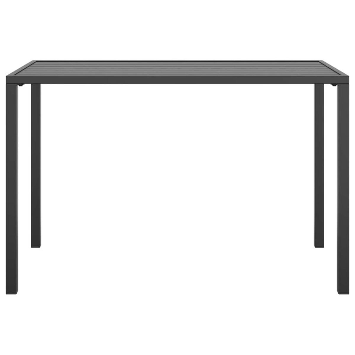 VIDAXL Table a manger de jardin anthracite 110x54x70 cm acier