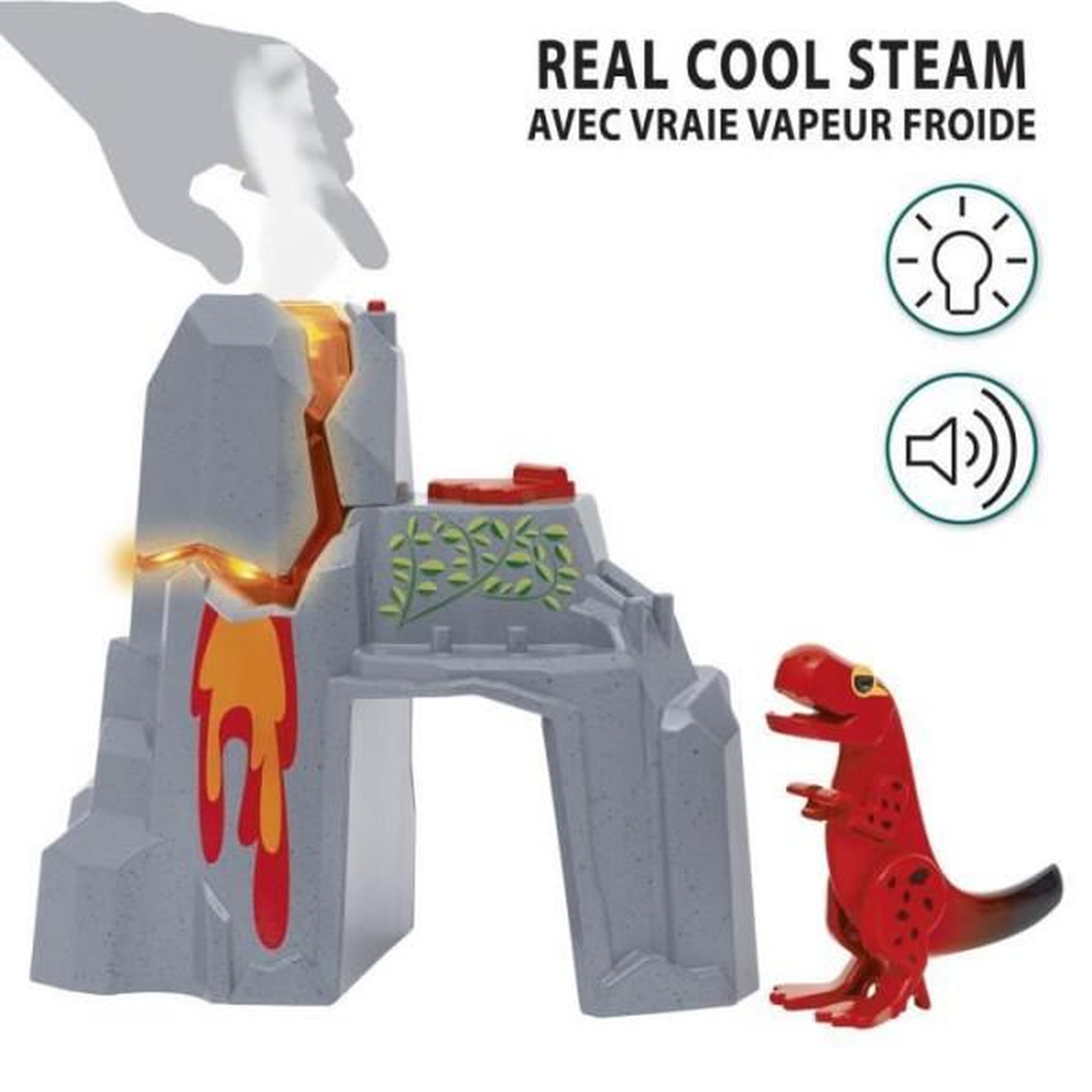 Voir la diapositive 5 : Brio Brio Volcan en Eruption Dinosaure - Accessoire pour Circuit de Train en Bois - Action de Jeu sans Pile/avec Aimant - des 3 Ans -